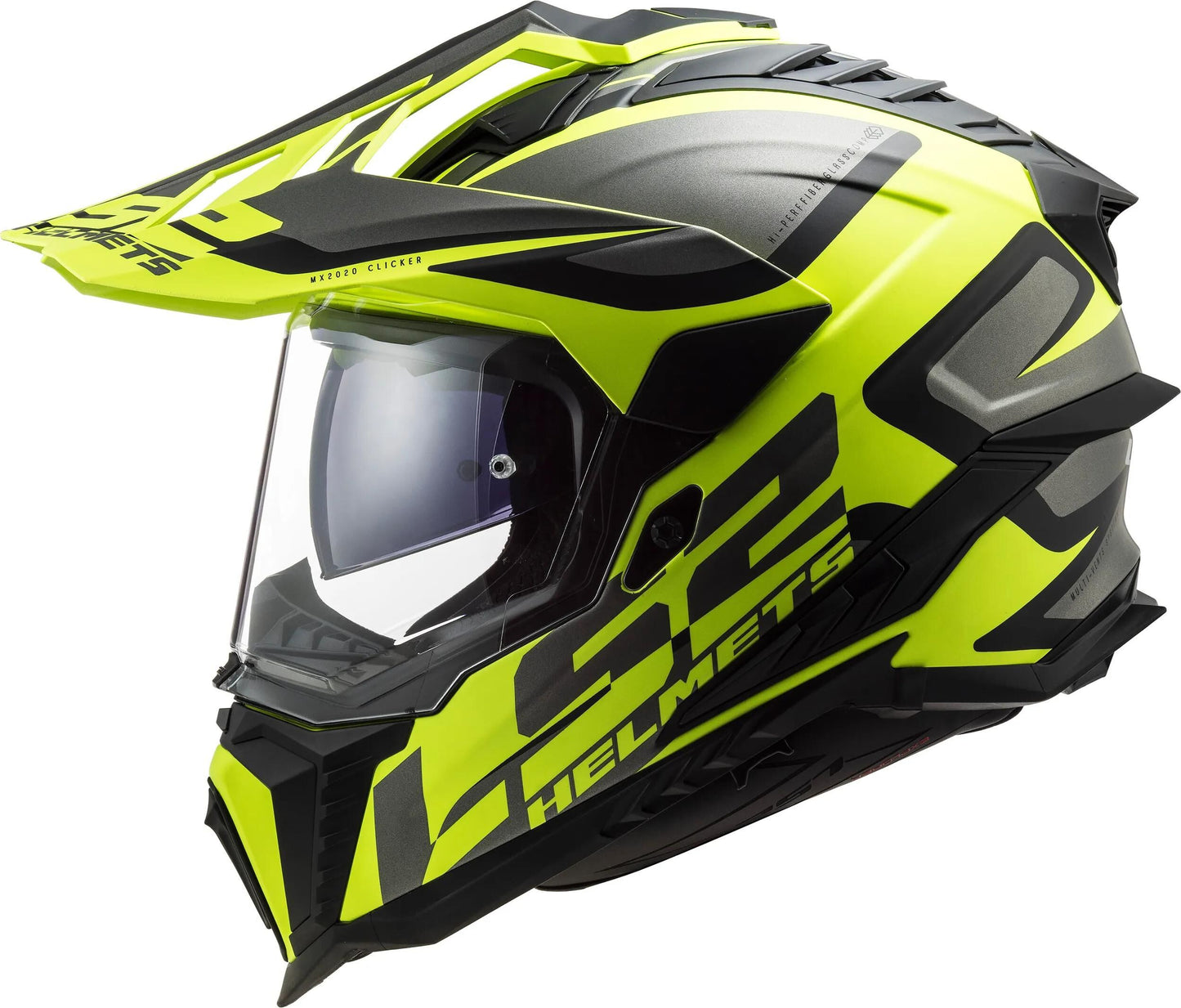 LS2 endurohelm mx701 explorer alter helmet explorer age bw neono yellow matt gr.