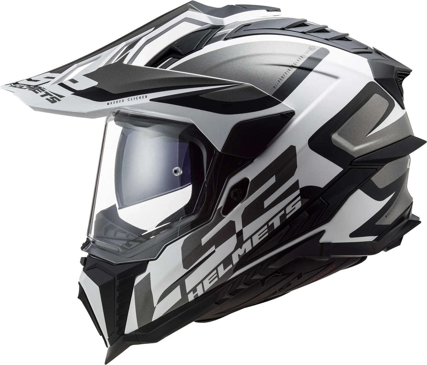 LS2 endurohelm mx701 explorer alter helmet explorer age bw white matt gr. xs
