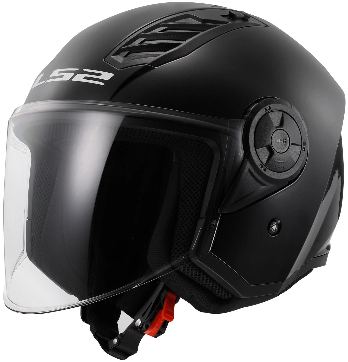 LS2 jethelm of616 airflow ii solid helmet airflow ii of6 solid black gr. xxl