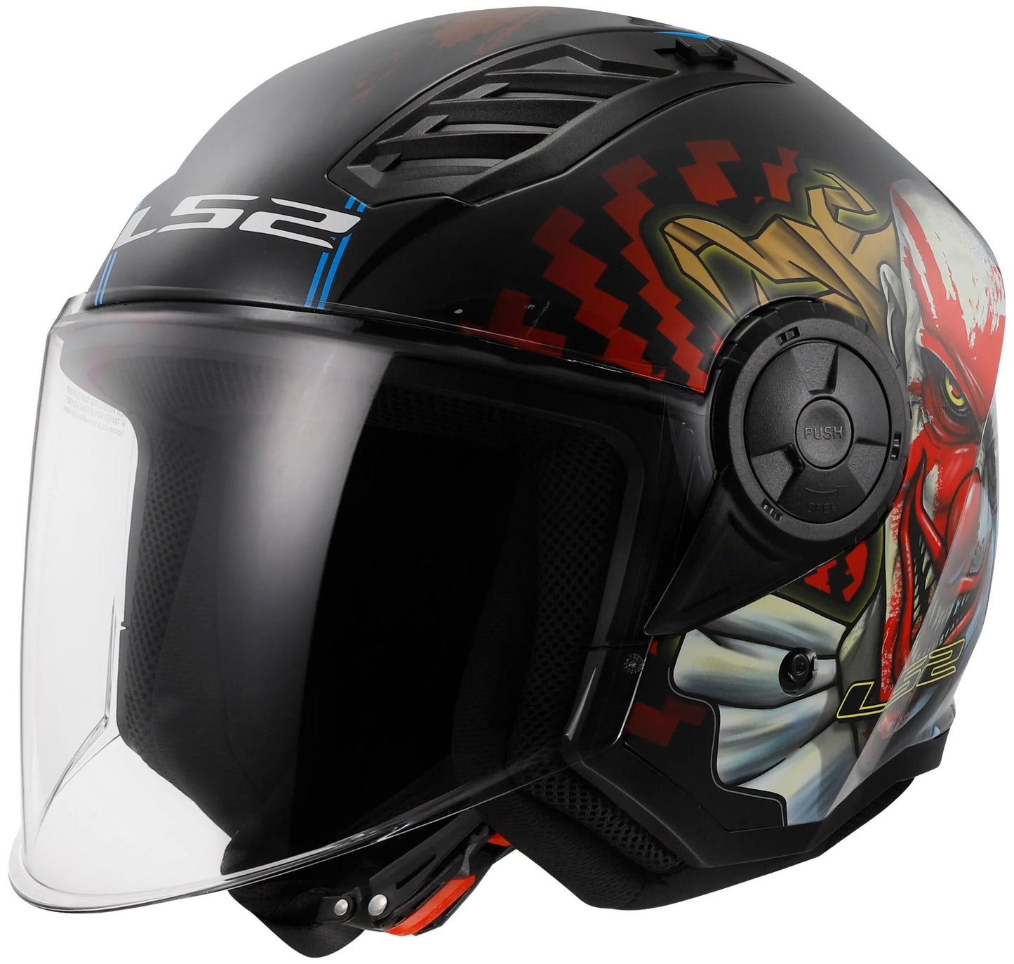 LS2 jethelm of616 airflow ii happy dreams helmet airflow ii of6 happy dreams gr. l