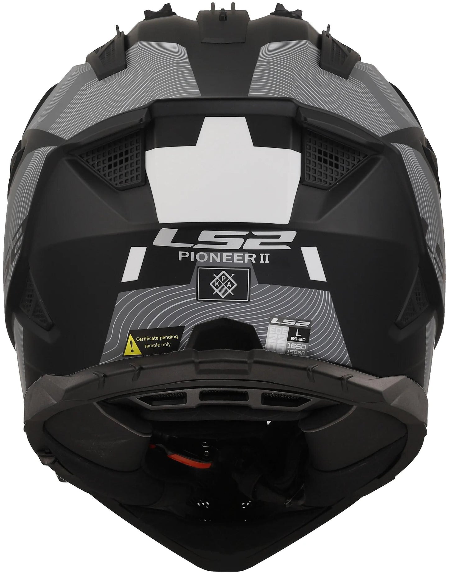 LS2 endurohelm mx702 pioneer ii hill helmet mx702 pioneer ii hill m. bw ws gr. xl