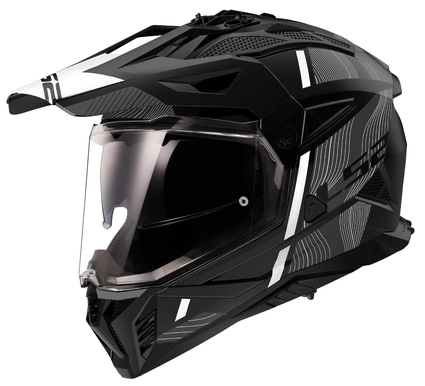 LS2 endurohelm mx702 pioneer ii hill helmet mx702 pioneer ii hill m. bw ws gr. xxl