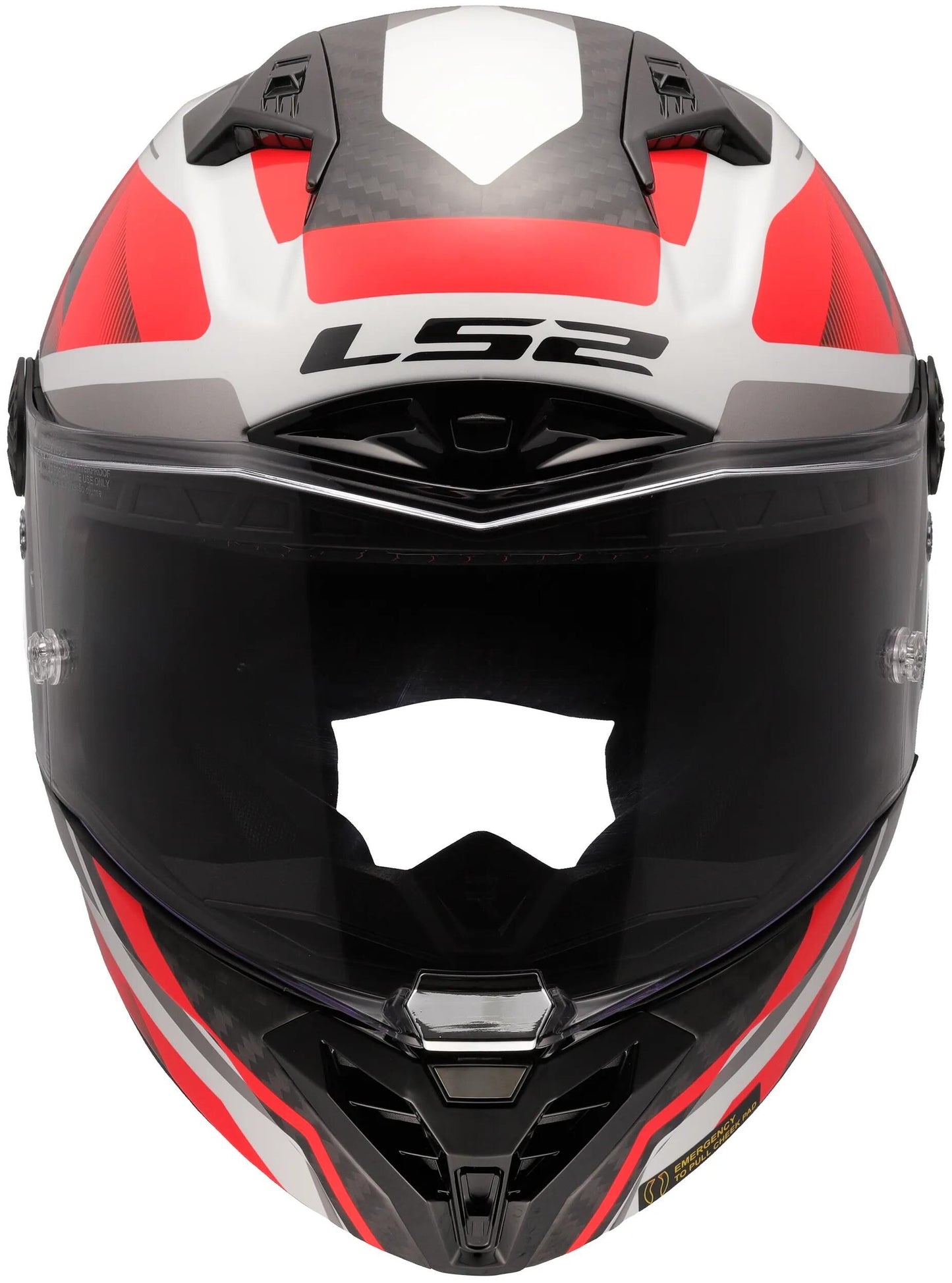 LS2 integralhelm ff805 thunder carbon gp raute helmet ff805 thunder gp diamond white red gr.