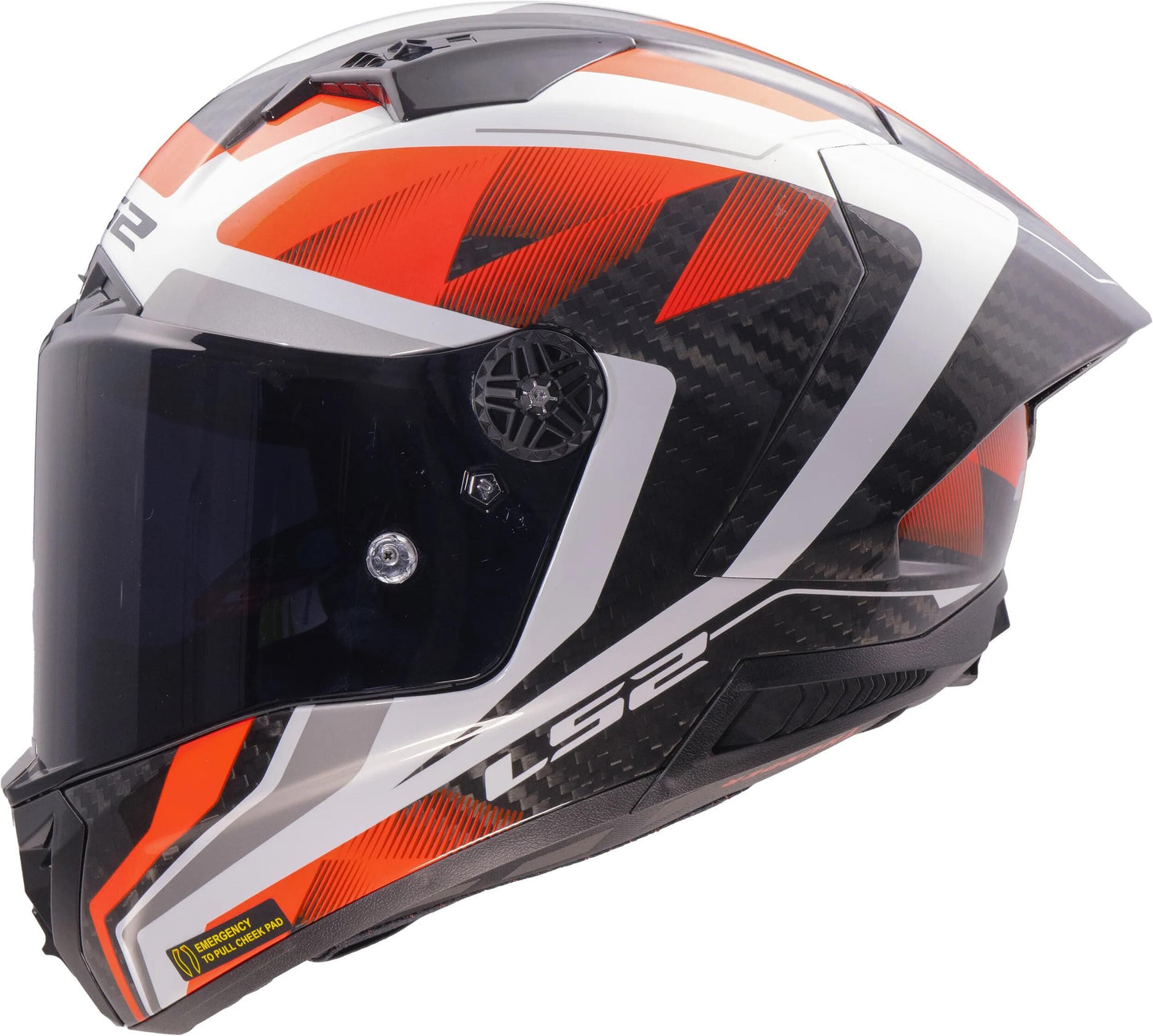 LS2 integralhelm ff805 thunder carbon gp raute helmet ff805 thunder gp diamond white red gr.