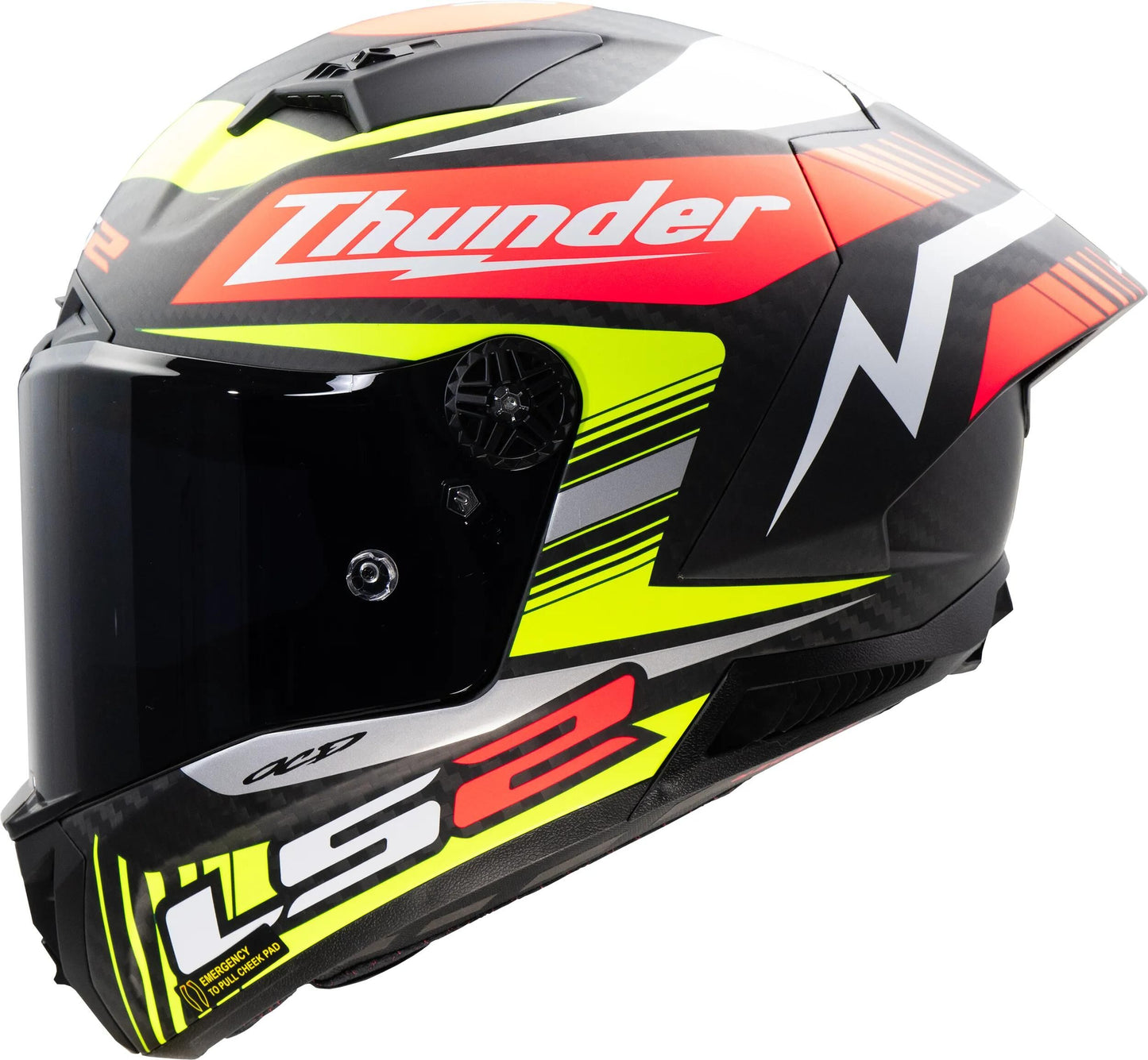 LS2 integralhelm ff805 thunder carbon gp aero replica black helmet ff805 thunder gp aero replica sw. gr. s