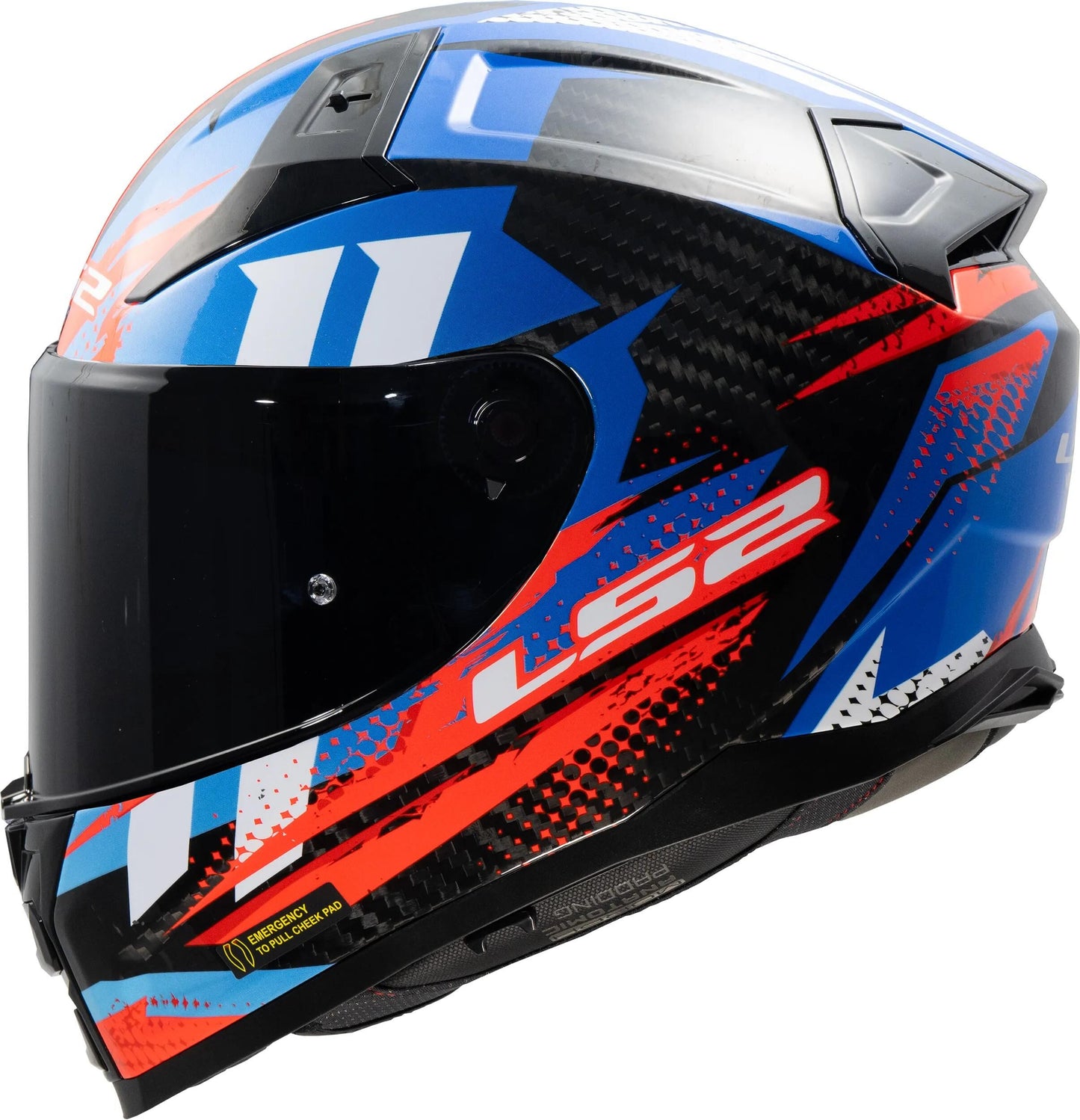 LS2 integralhelm ff811 vector ii carbon tantic helmet ff811 vector i tantic blue red gr. xl