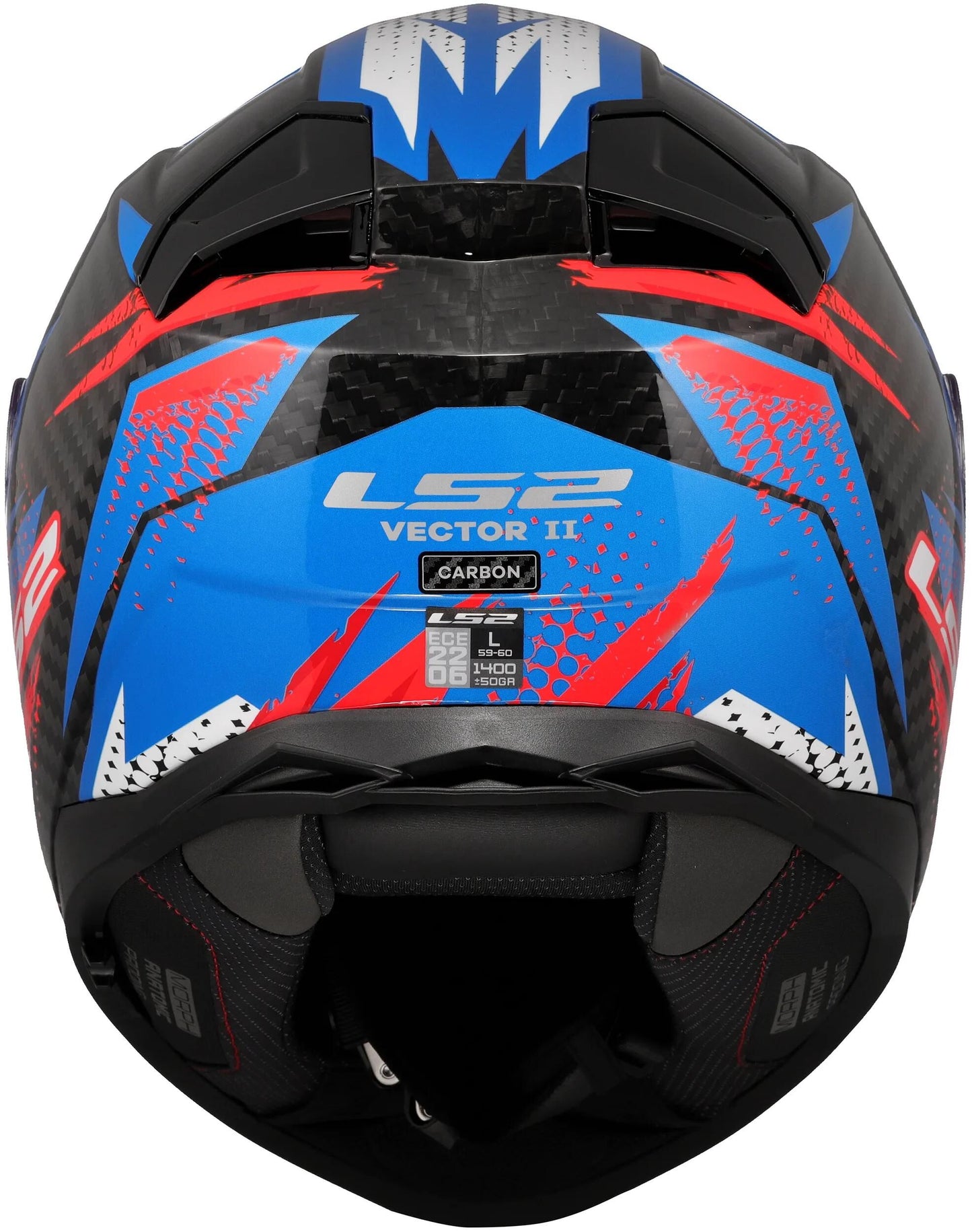 LS2 integralhelm ff811 vector ii carbon tantic helmet ff811 vector i tantic blue red gr. xxl