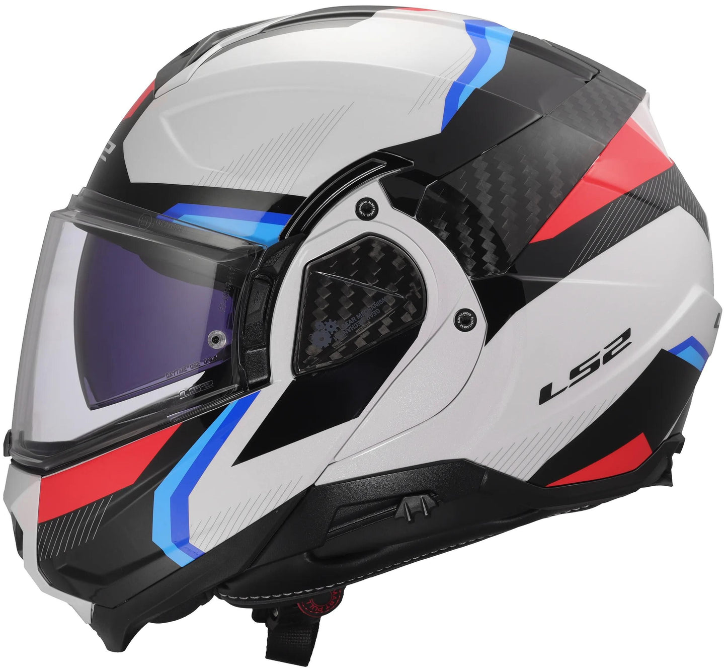 LS2 klapphelm ff910 advant ii triple helmet ff910 advant ii triple xs wh blue red