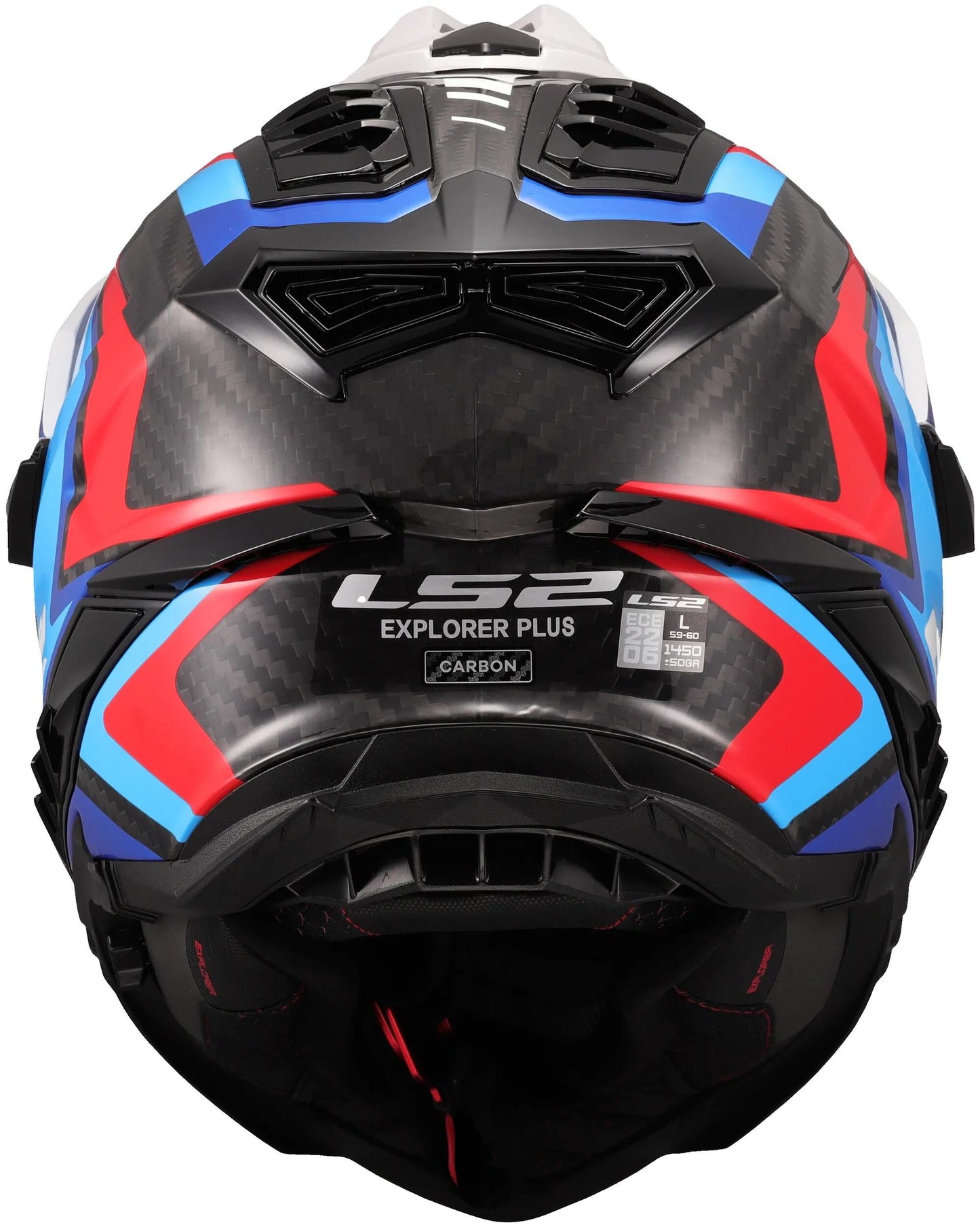 LS2 endurohelm mx701 explorer carbon frontier ii helmet explorer carbo frontier ii white blue m