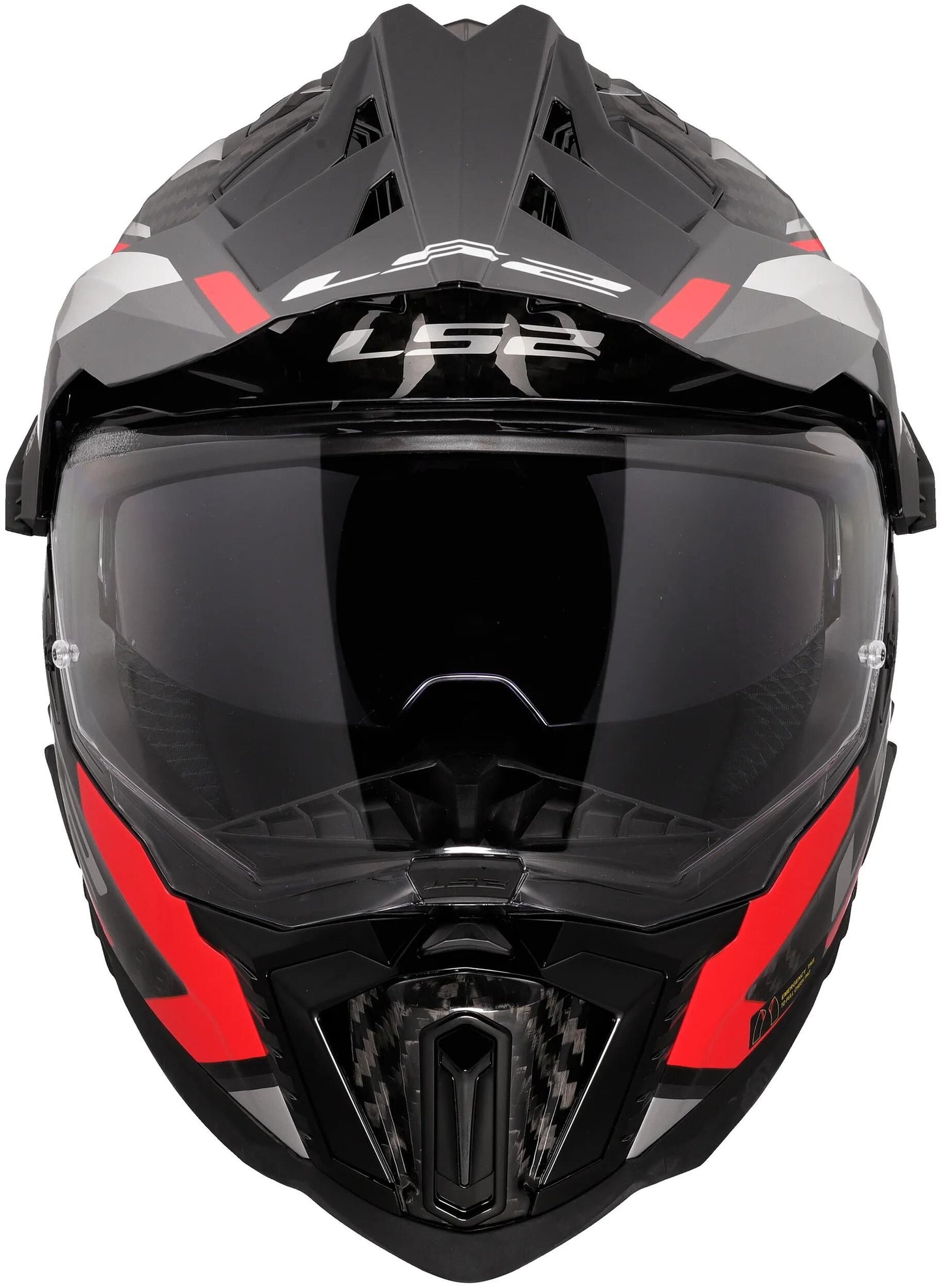 LS2 endurohelm mx701 explorer carbon frontier ii helmet explorer carbo frontier ii red gr. l