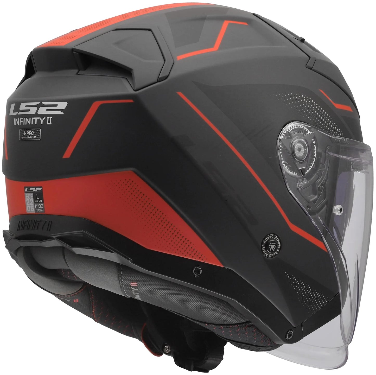 LS2 jethelm of603 infinity ii veyron helmet of603 infinity ii veyron black gr red l