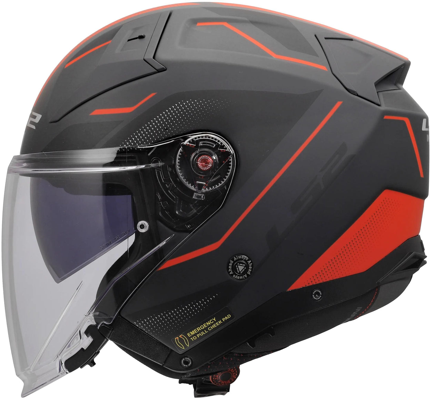 LS2 jethelm of603 infinity ii veyron helmet of603 infinity ii veyron black gr red xx