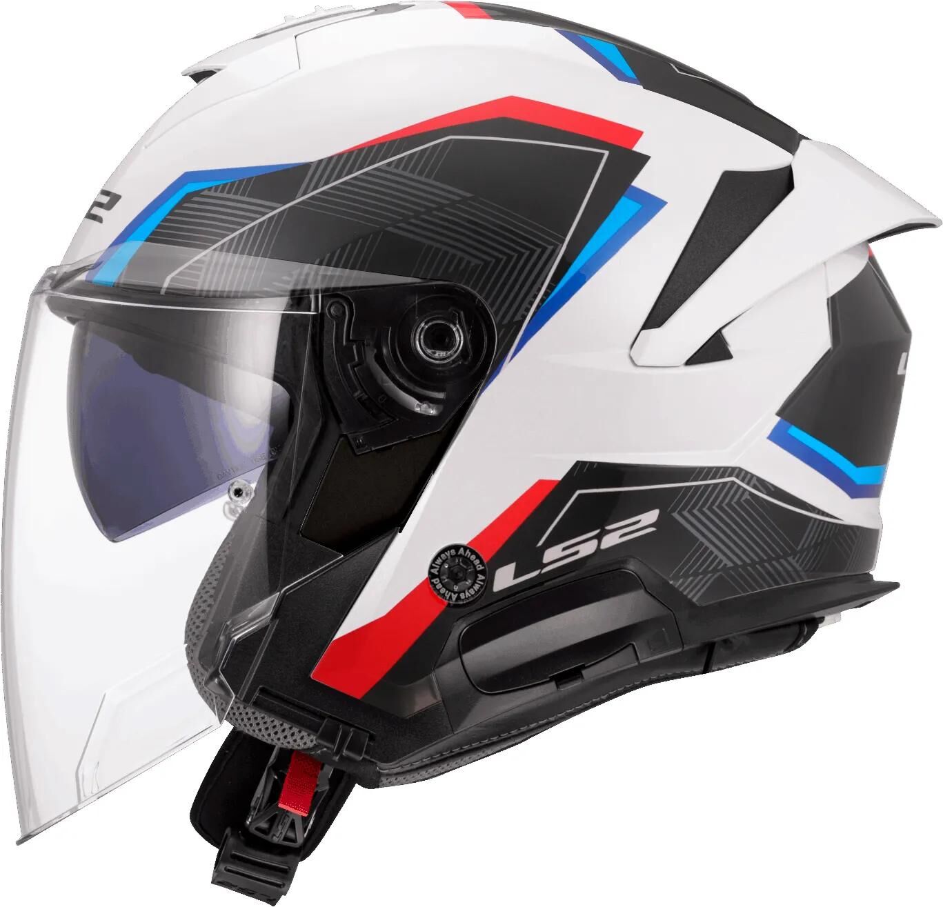 LS2 jethelm of618 verso ii air helmets of618 verso i air white blue red gr. m