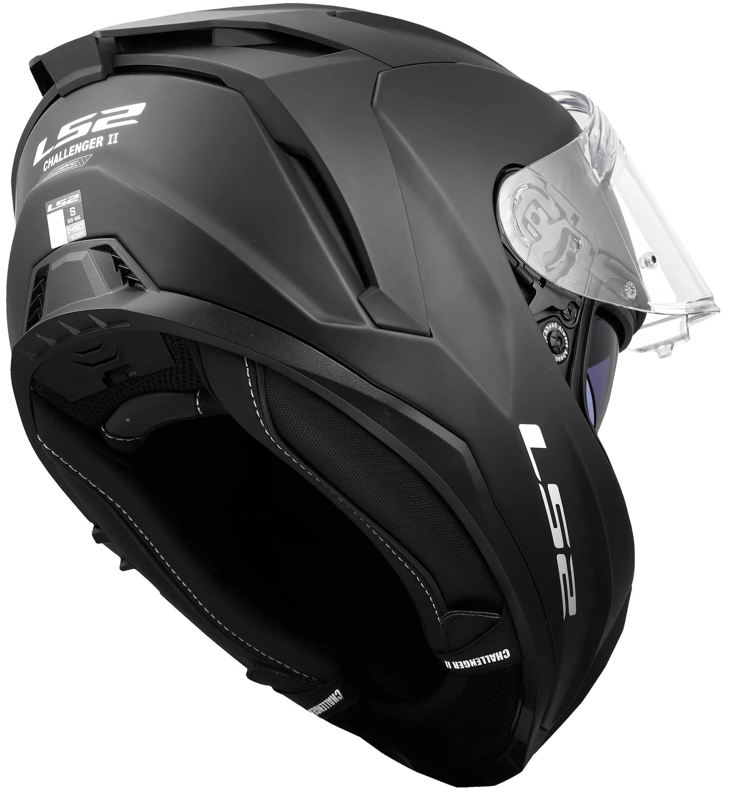 LS2 integralhelm ff817 challenger ii solid helmet ff817 challeng ii solid matt black s