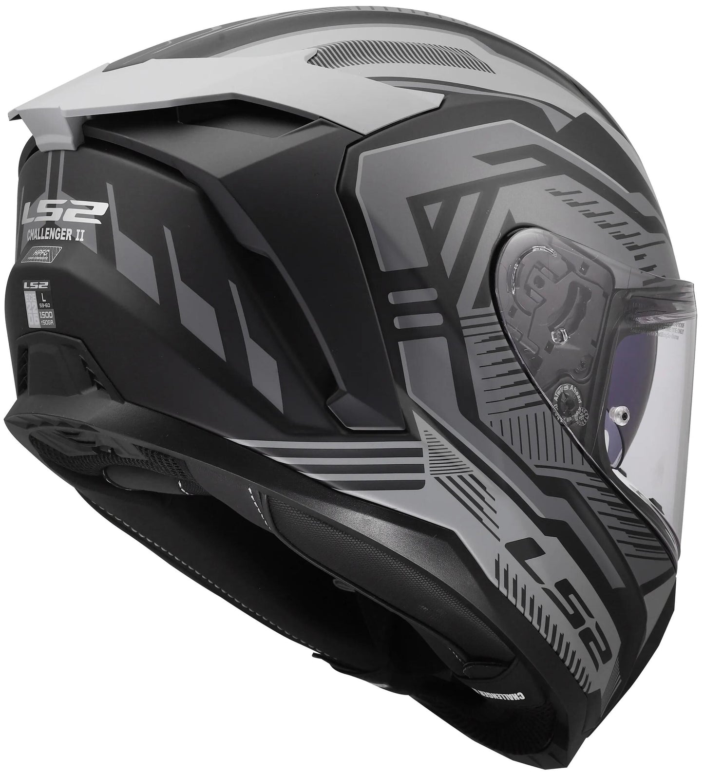 LS2 integralhelm ff817 challenger ii dravix helmet ff817 challeng ii dravix matt gray m