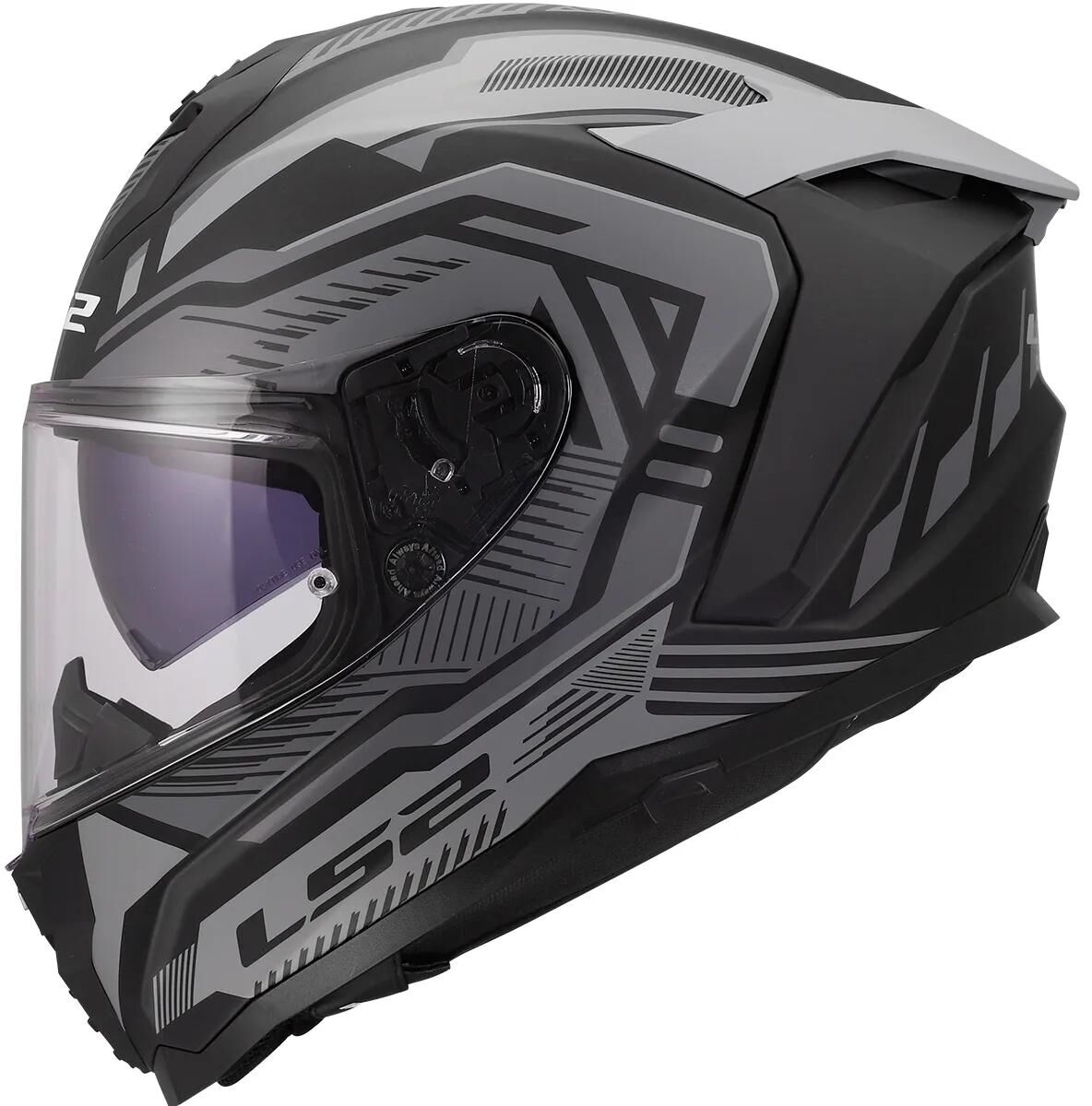LS2 integralhelm ff817 challenger ii dravix helmet ff817 challeng ii dravix matt gray xxl