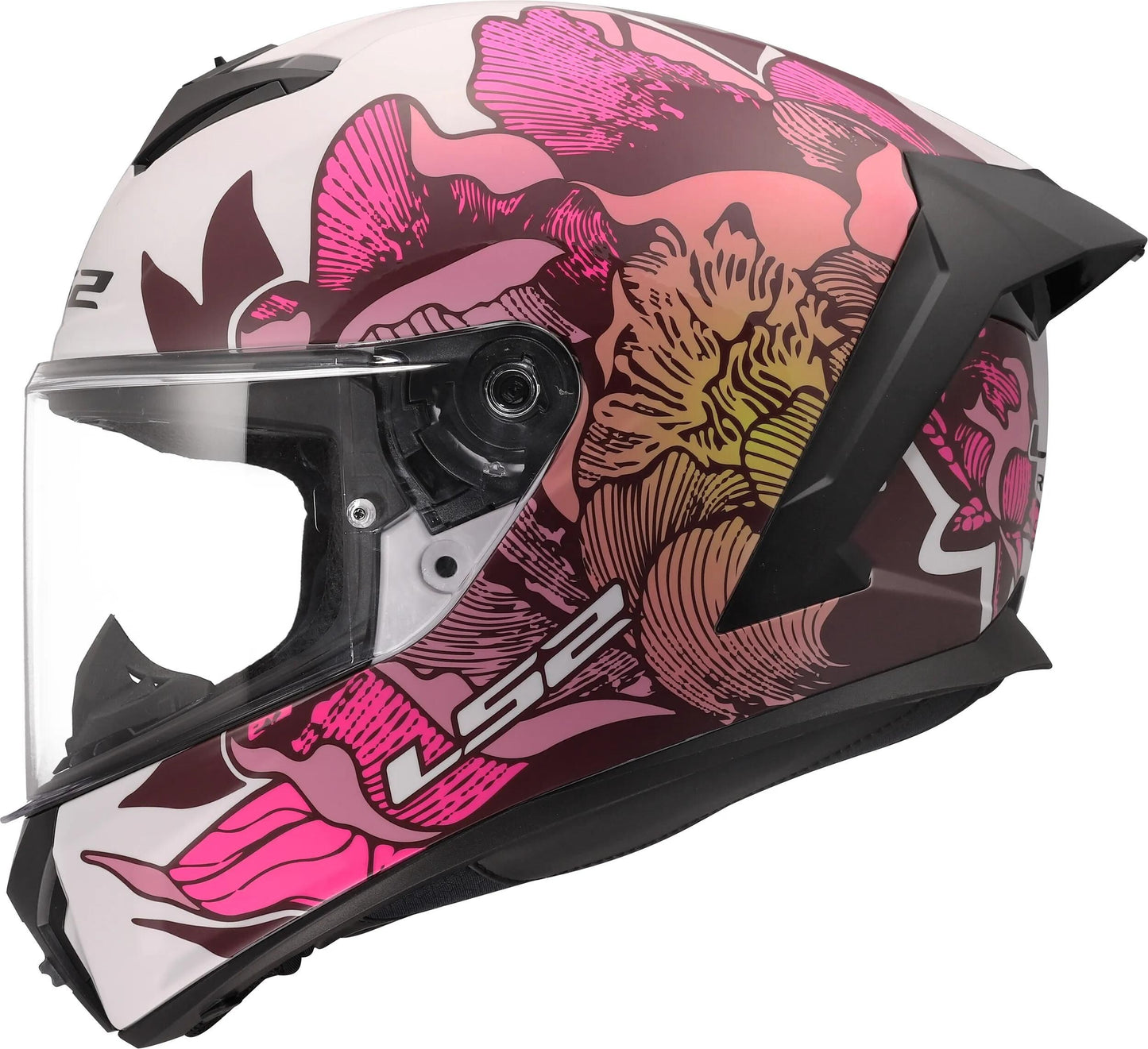 LS2 integralhelm ff820 rapid iii poppies helmets ff820 rapid i poppies ii white pink xs