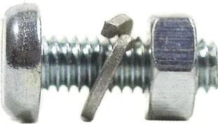 Fix-Nippel nummernschildschraube no. shield screw m4x12 zinc pk.a 100 pcs