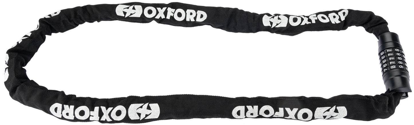 OXFORD kettenschloss gp combi chain 8 chain link combi 8mm x 0,9m black