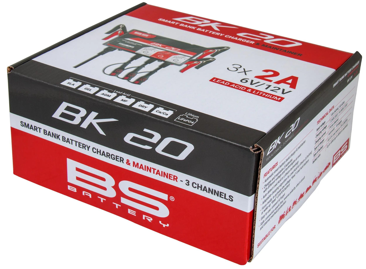 BS-BATTERY batterieladegerät bk20 multiple chargers. bk20 bs-charger 3x2.0a
