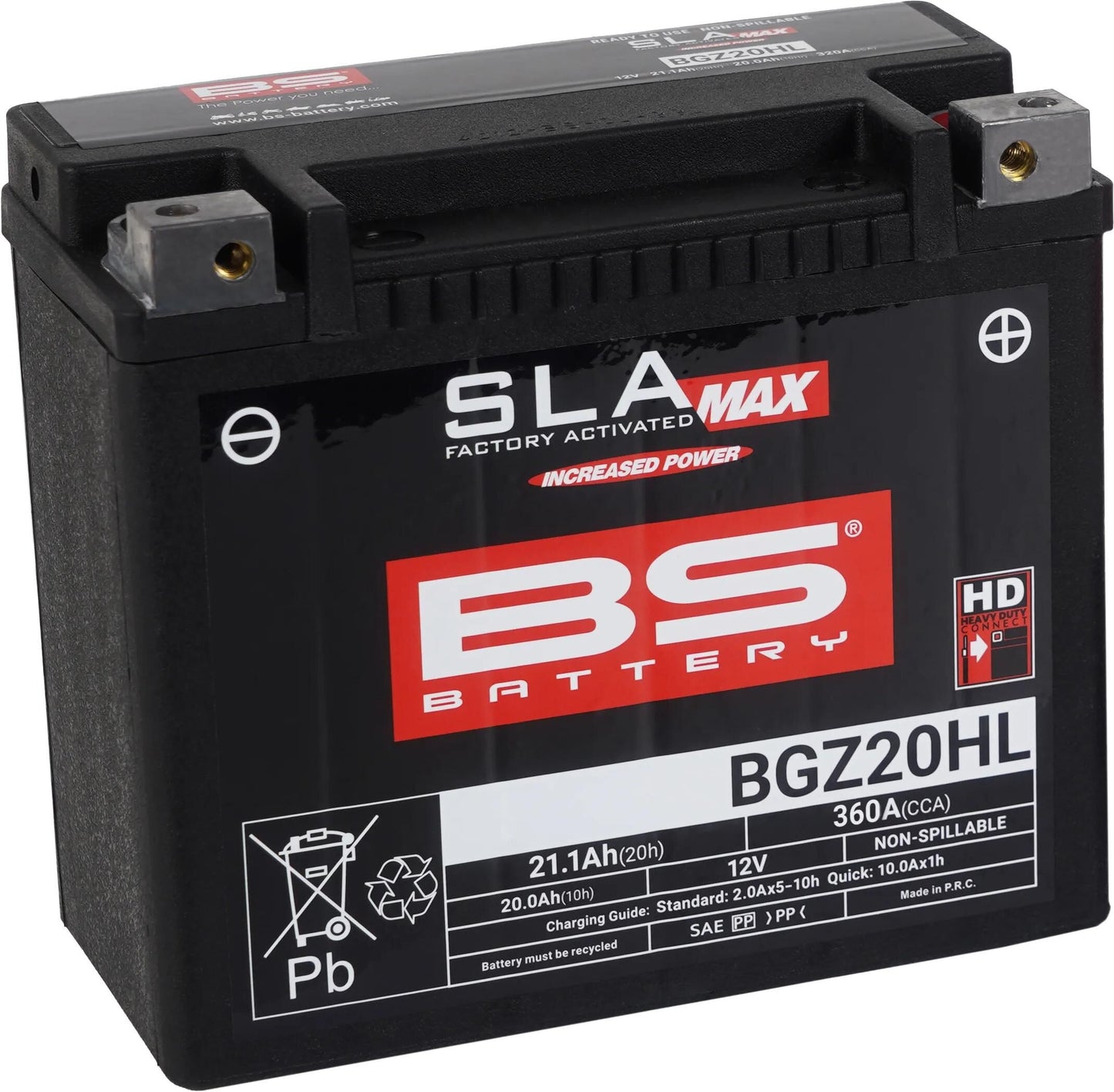 BS-BATTERY batterie bgz20hl btx20hl btx20hl-bs battery bgz20hl bs sla-max hd
