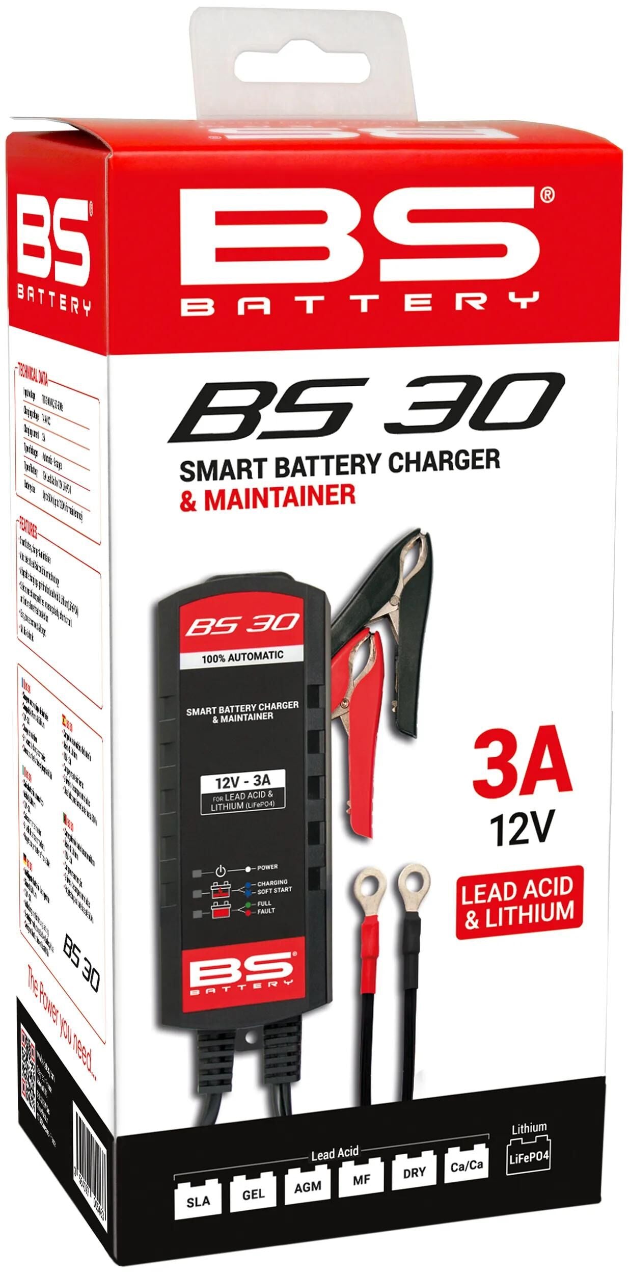 BS-BATTERY batterieladegerät bs30 charger bs30,bs-charge +lithium 3.0a