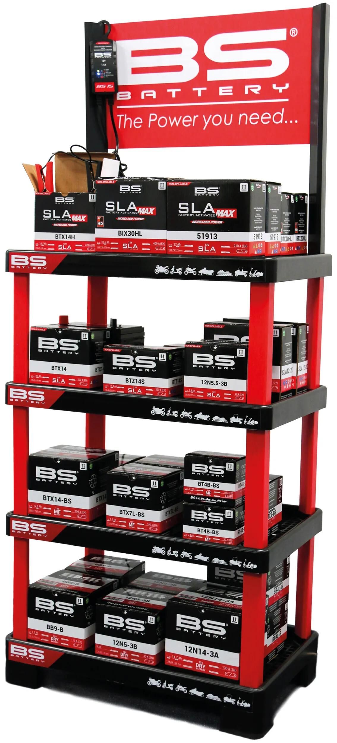 BS-BATTERY verkaufsdisplay sales shelf