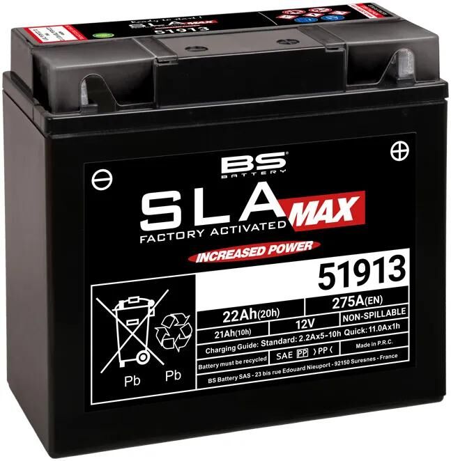 BS-BATTERY batterie 51913 battery 51913 bs sla-max