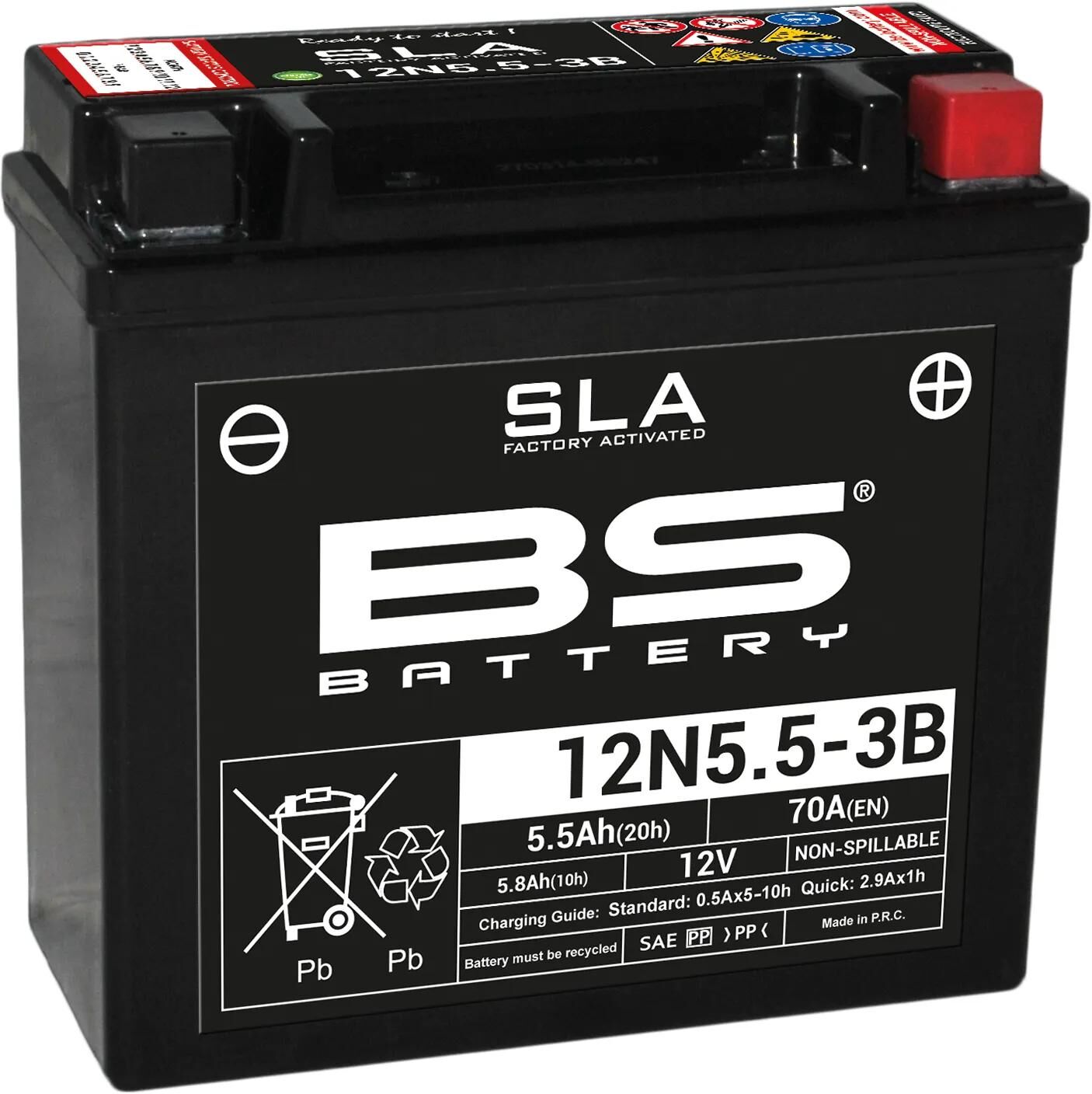 BS-BATTERY batterie 12n5,5-3b battery 12n5.5-3b bs sla