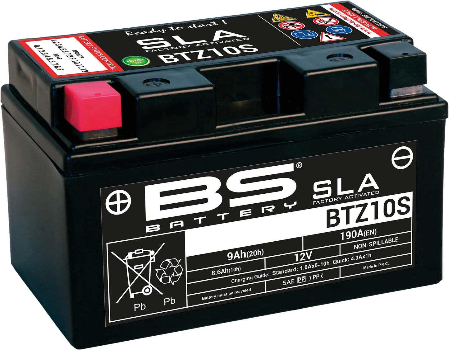 BS-BATTERY batterie btz10s btz10s-bs battery btz10s bs sla