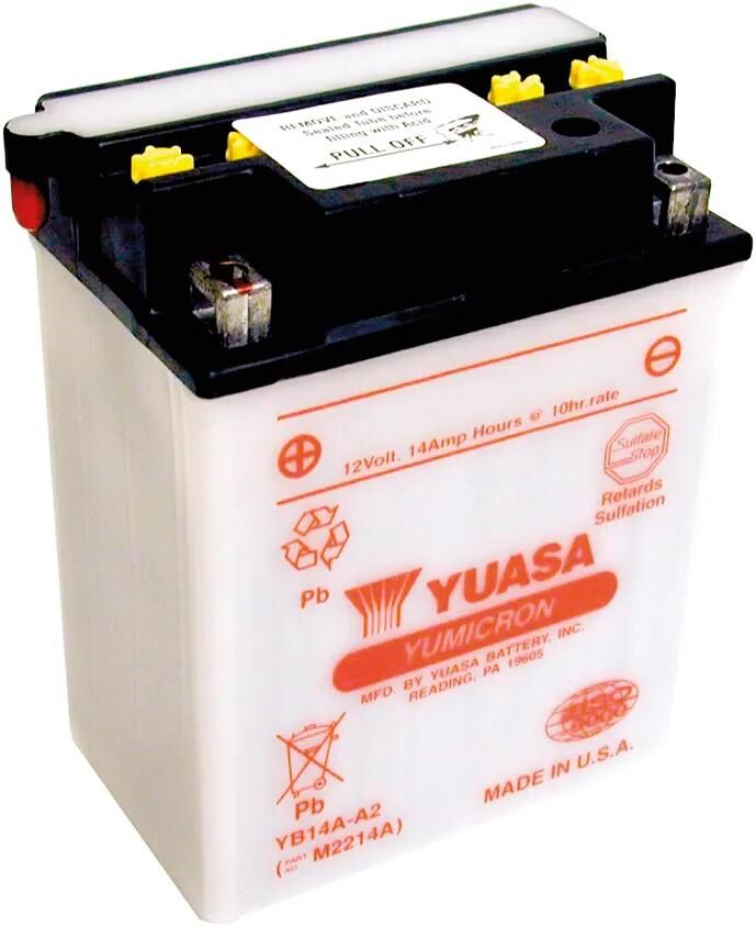 YUASA batterie yb14a-a2 battery yb14a-a2 standard without sp