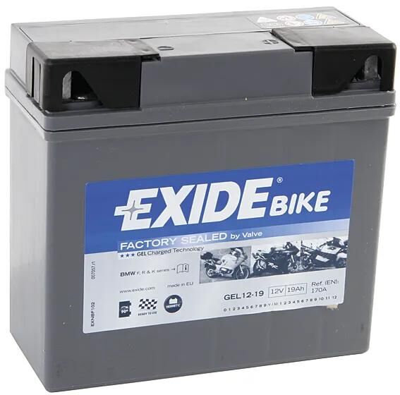EXIDE batterie g12-19 battery g12-19 gel din 51913