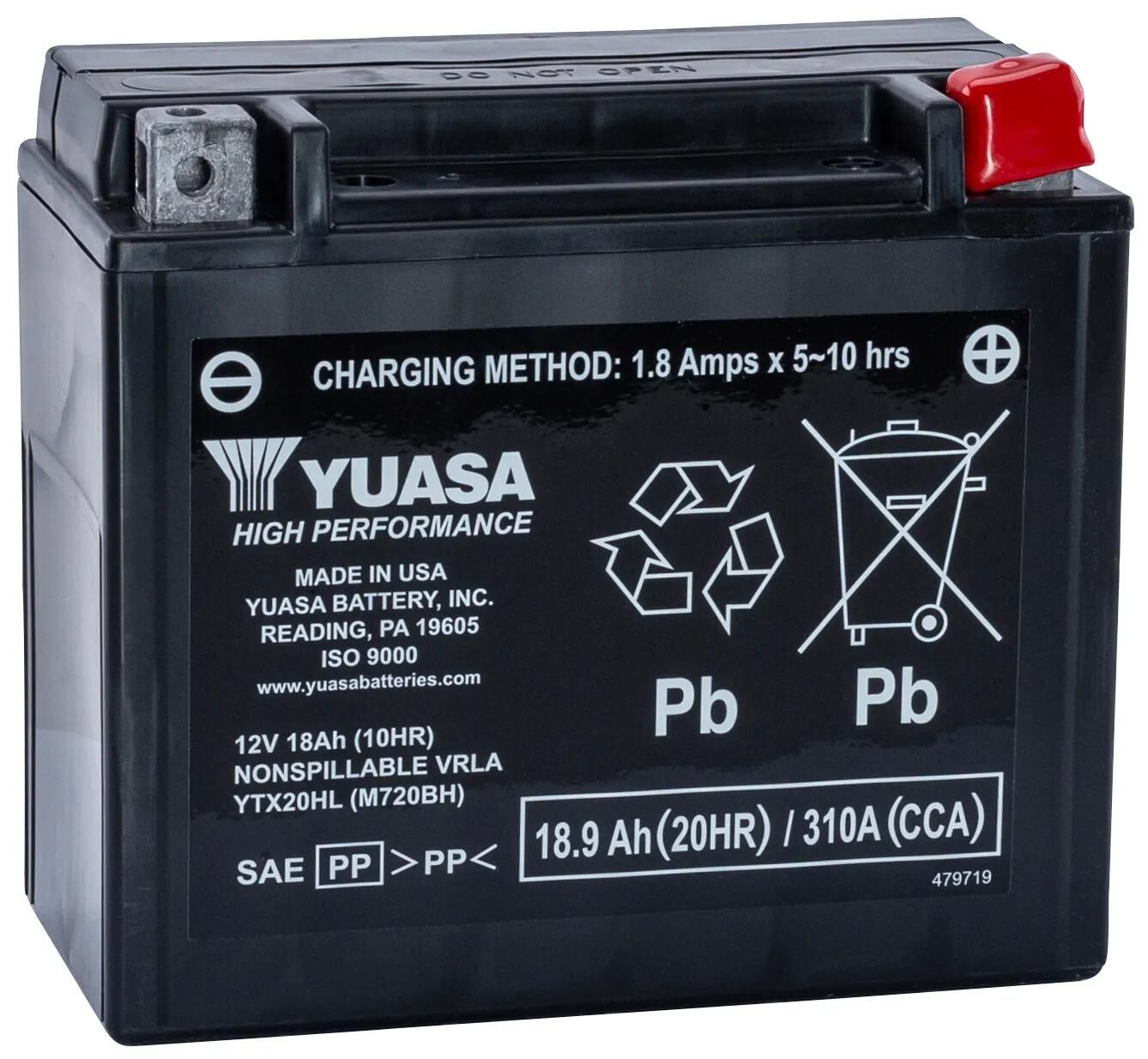 YUASA batterie ytx20hl ytx20hl-bs battery ytx20hl agm