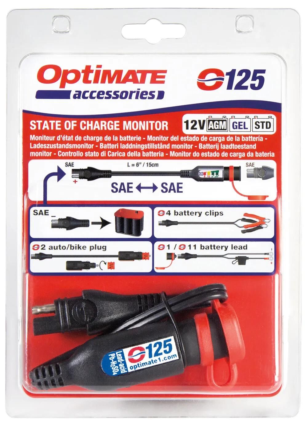 TecMATE batteriemonitor monitor optimate m. sae standard