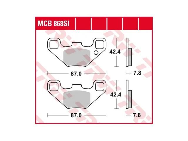 TRW bremsbelag mcb 868 brake pads sinter mcb 868 si
