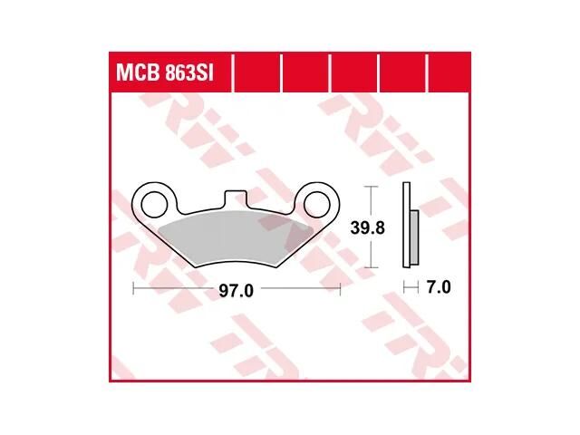 TRW bremsbelag mcb 863 brake pads sinter mcb 863 si