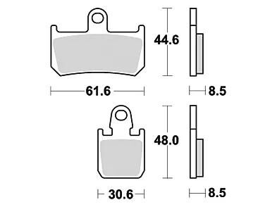 TRW bremsbelag mcb 795 brake pads sinter mcb 795 scr