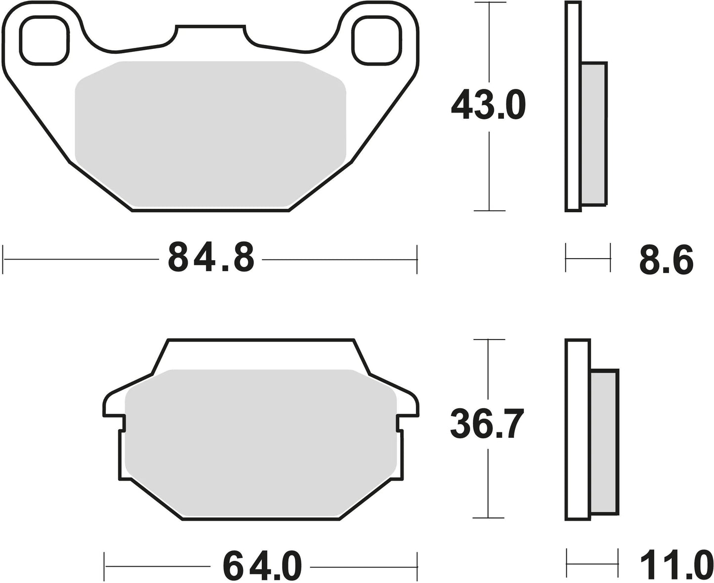 TRW bremsbelag mcb 712 brake pads sinter mcb712srm
