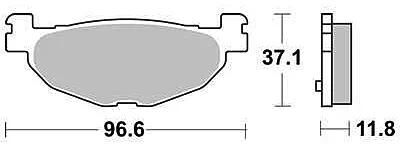 TRW bremsbelag mcb 768 brake pads sinter mcb768srm