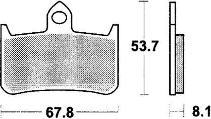 TRW bremsbelag mcb 593 brake pads sinter mcb 593 sv