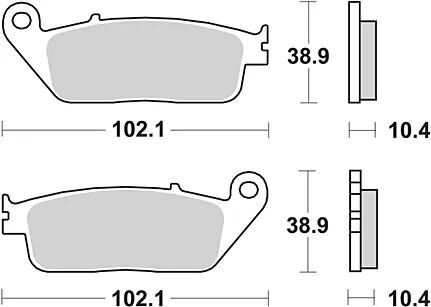 TRW bremsbelag mcb 631 brake pads organ. mcb 631