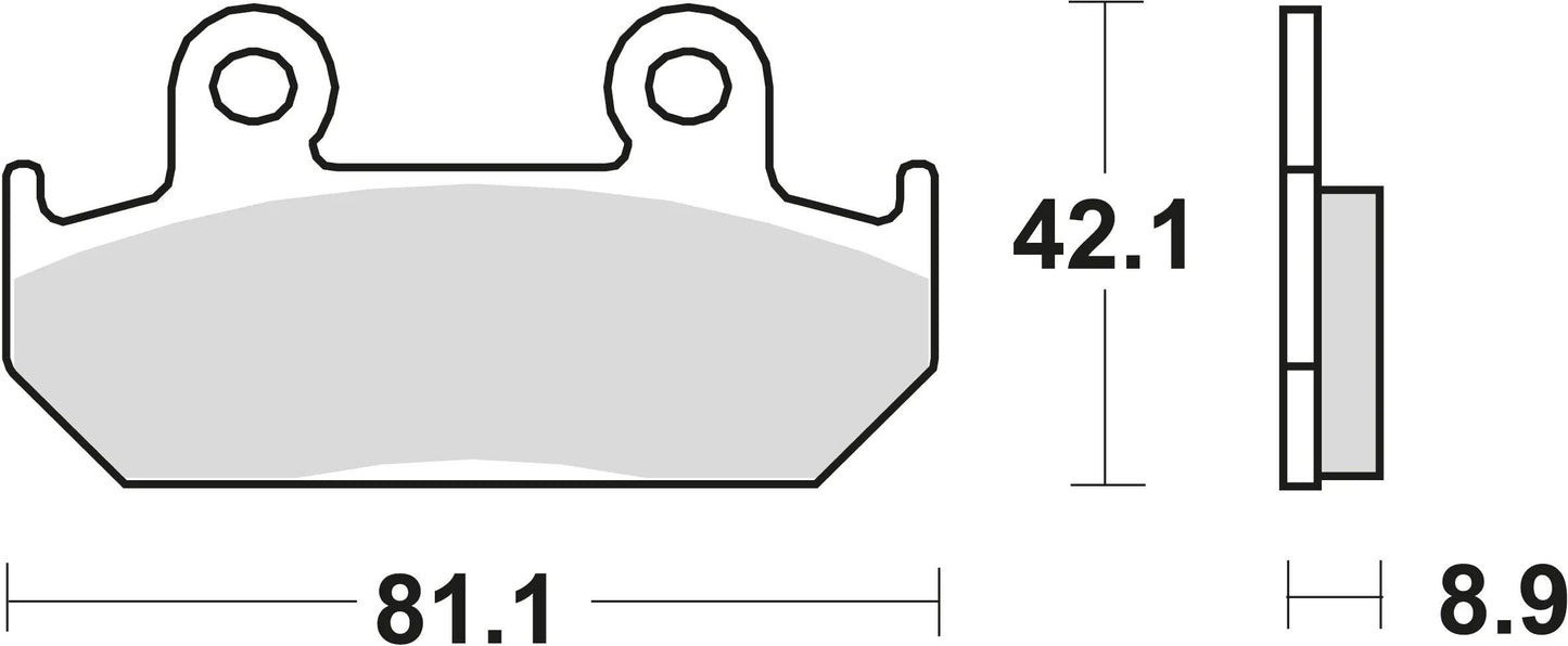 TRW bremsbelag mcb 562 brake pads sinter mcb 562 sv