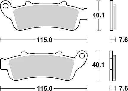 TRW bremsbelag mcb 692 brake pads organ. mcb 692