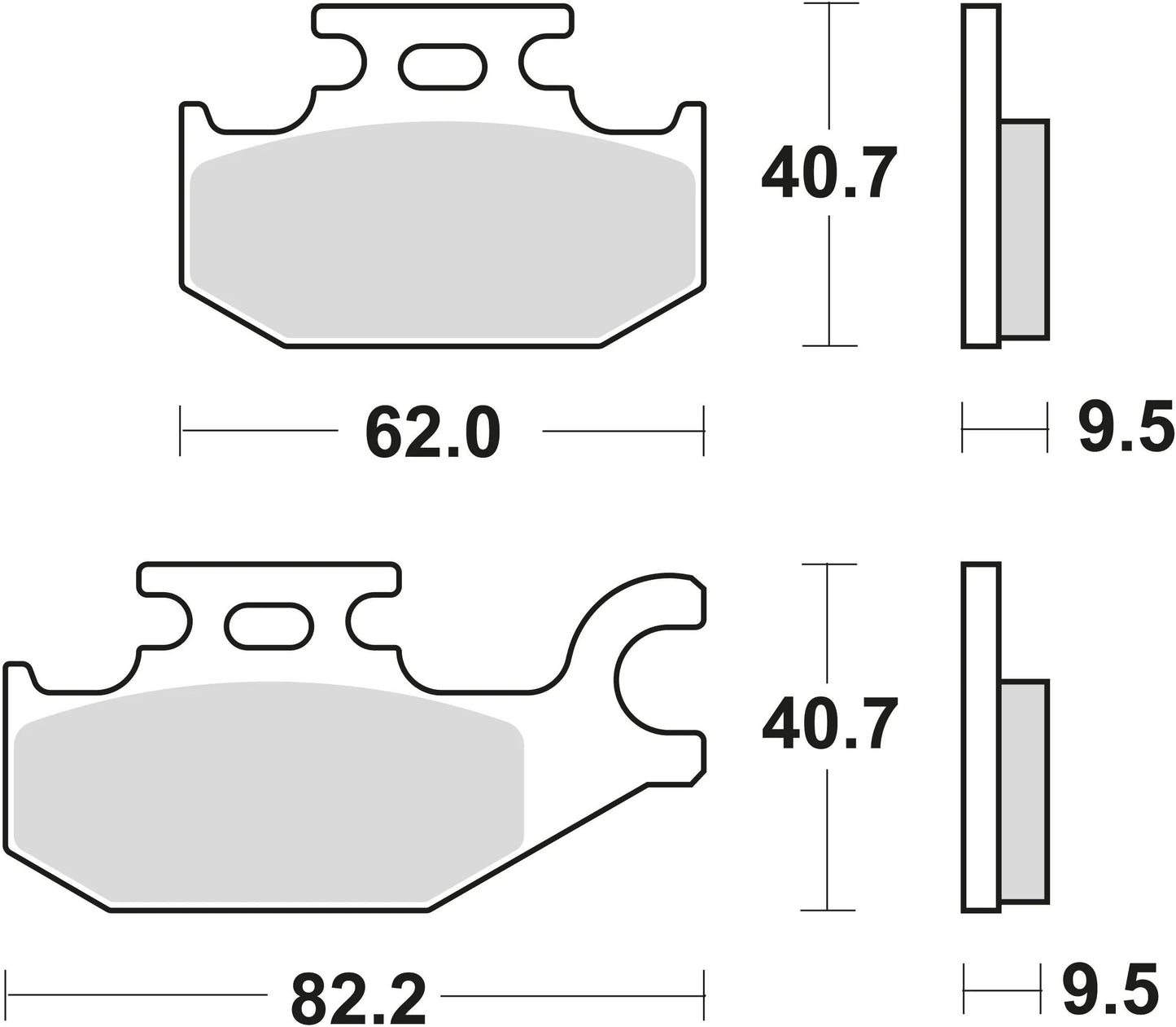 TRW bremsbelag mcb 724 brake pads sinter mcb 724 si