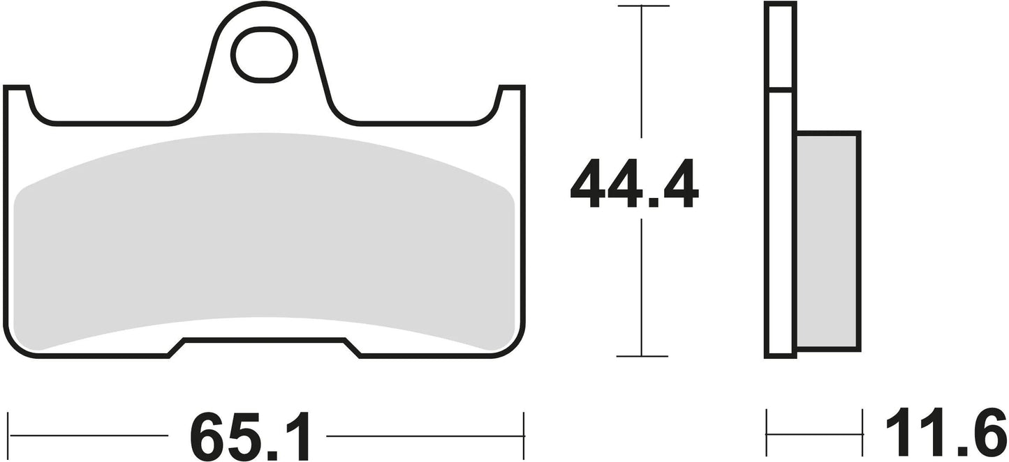 TRW bremsbelag mcb 756 brake pads sinter mcb 756 si