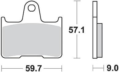 TRW bremsbelag mcb 729 brake pads sinter mcb 729 sh