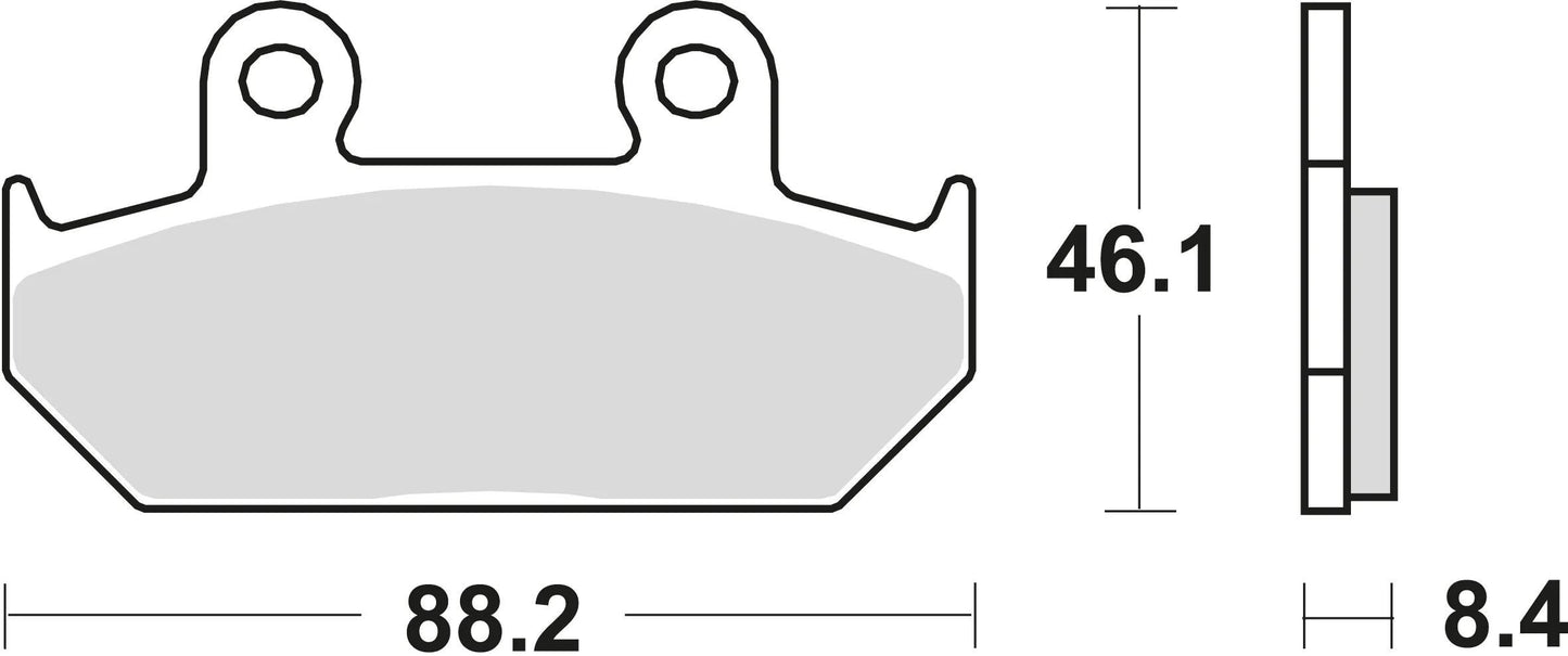 TRW bremsbelag mcb 571 brake pads organ. mcb 571
