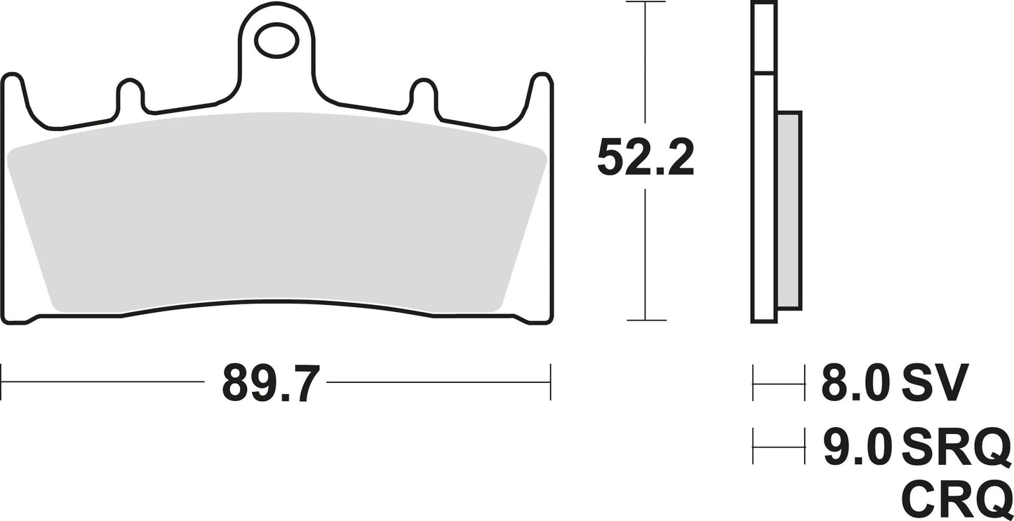 TRW bremsbelag mcb 659 brake pads sinter mcb 659 sv