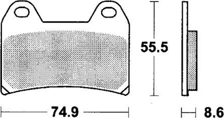 TRW bremsbelag mcb 683 brake pads organ. mcb 683