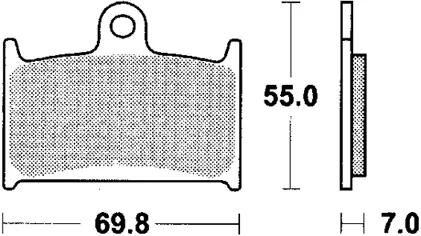 TRW bremsbelag mcb 690 brake pads organ. mcb 690